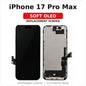 iPhone 17 Pro Max Soft OLED replacement screen, individual labeled illustration, not exact-part photo